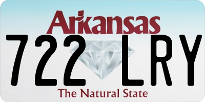 AR license plate 722LRY