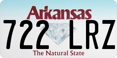 AR license plate 722LRZ
