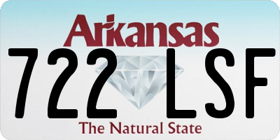 AR license plate 722LSF