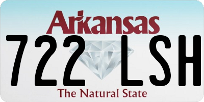 AR license plate 722LSH