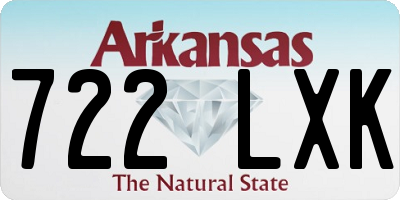 AR license plate 722LXK