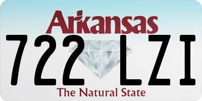 AR license plate 722LZI