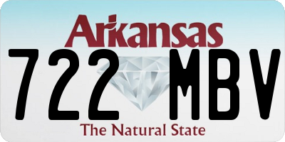 AR license plate 722MBV