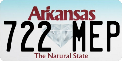 AR license plate 722MEP