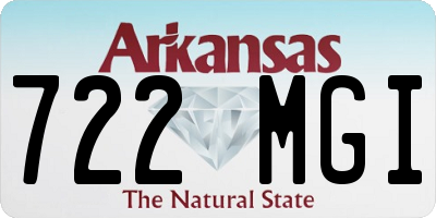 AR license plate 722MGI
