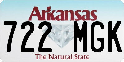 AR license plate 722MGK