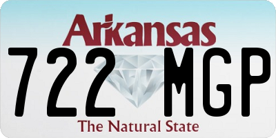AR license plate 722MGP