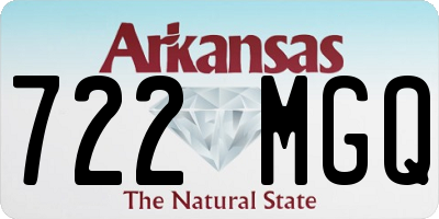 AR license plate 722MGQ