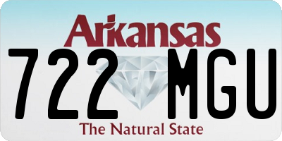 AR license plate 722MGU
