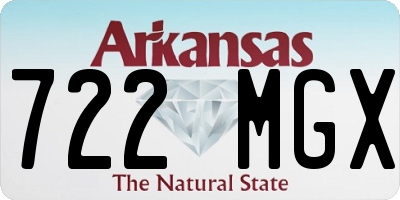 AR license plate 722MGX