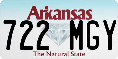 AR license plate 722MGY