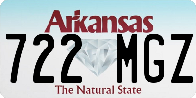 AR license plate 722MGZ