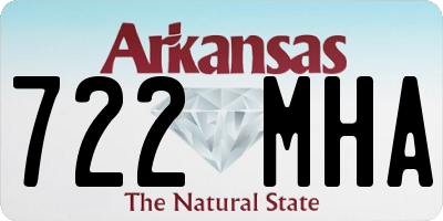 AR license plate 722MHA