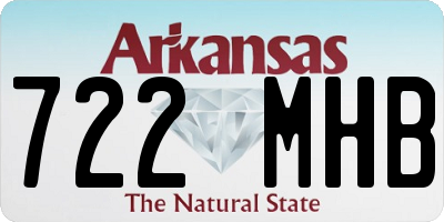AR license plate 722MHB