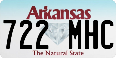 AR license plate 722MHC