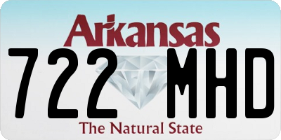 AR license plate 722MHD