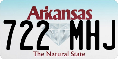 AR license plate 722MHJ
