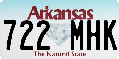 AR license plate 722MHK