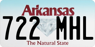AR license plate 722MHL