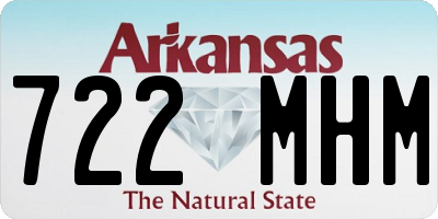 AR license plate 722MHM