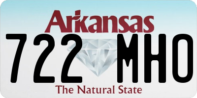 AR license plate 722MHO