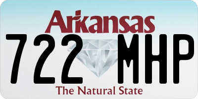 AR license plate 722MHP