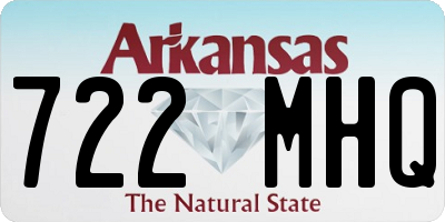 AR license plate 722MHQ