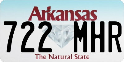 AR license plate 722MHR