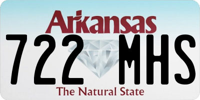 AR license plate 722MHS