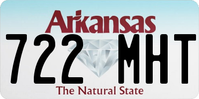 AR license plate 722MHT