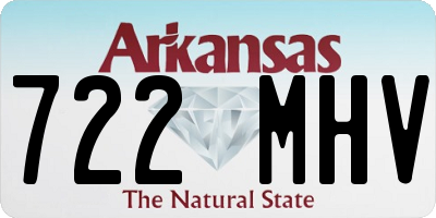 AR license plate 722MHV