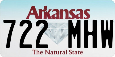 AR license plate 722MHW
