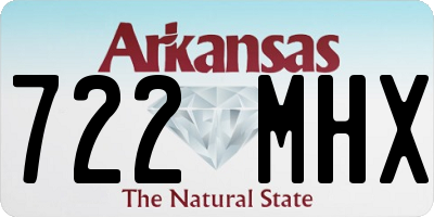 AR license plate 722MHX