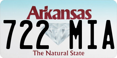 AR license plate 722MIA