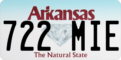 AR license plate 722MIE