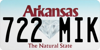 AR license plate 722MIK