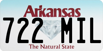 AR license plate 722MIL