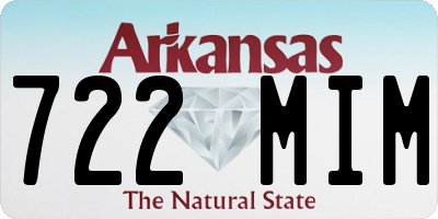 AR license plate 722MIM