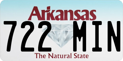 AR license plate 722MIN