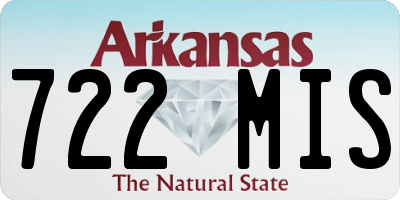 AR license plate 722MIS