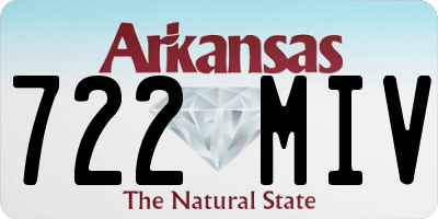 AR license plate 722MIV