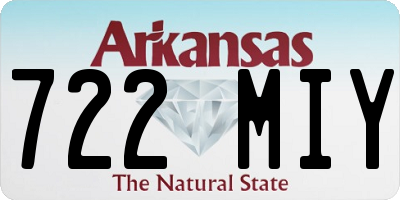 AR license plate 722MIY
