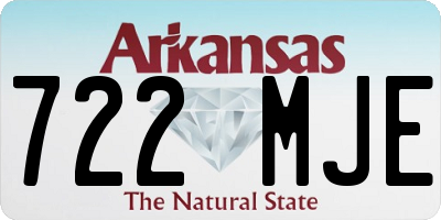AR license plate 722MJE