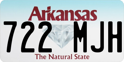 AR license plate 722MJH