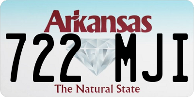 AR license plate 722MJI
