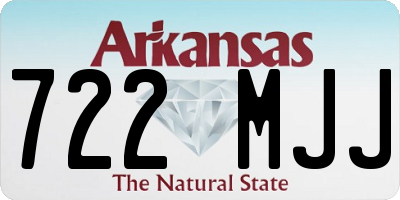 AR license plate 722MJJ