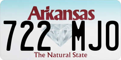AR license plate 722MJO