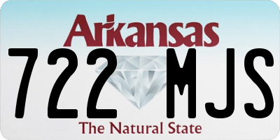 AR license plate 722MJS