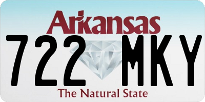 AR license plate 722MKY