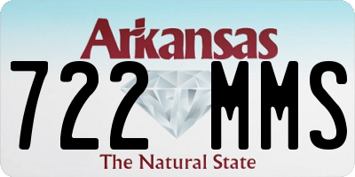 AR license plate 722MMS